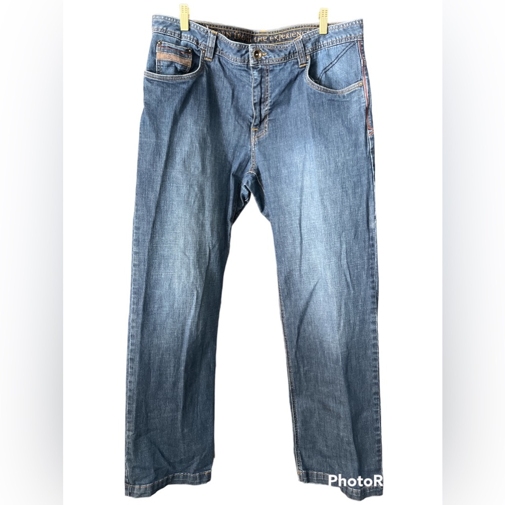 prAna mens Stretch Breathe Jeans - Men's 36W 34L EUC A409